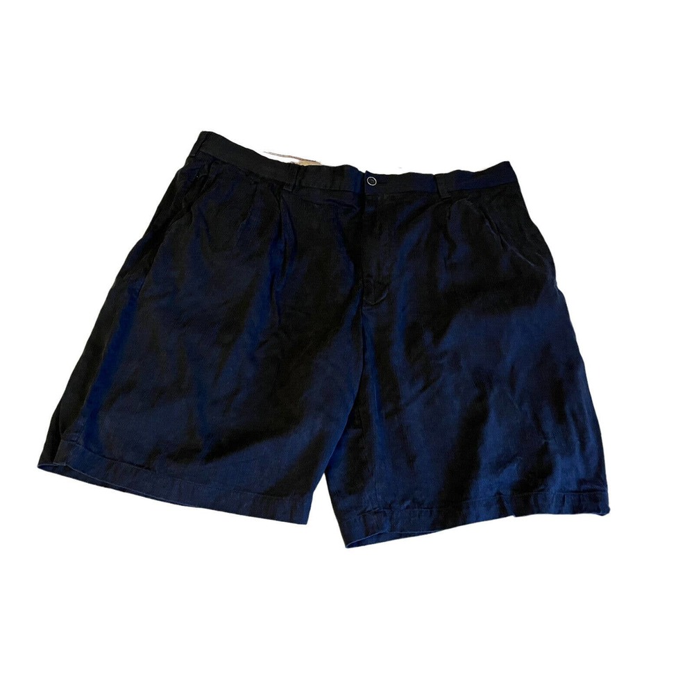 TOMMY BAHAMA Shorts Men's 40 Silk Blend Black Chino Flat Front